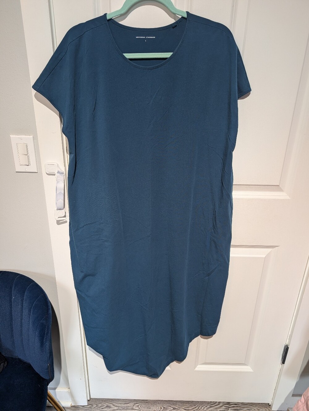 Universal Standard L Teal Geneva Dress